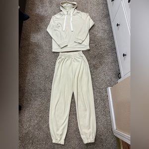 Cozy Cream Matching Sweatsuit